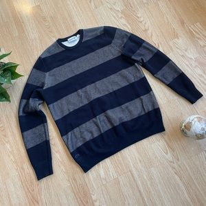 Lacoste Men’s Long Sleeve Stripe Crew Neck Sweater Size L